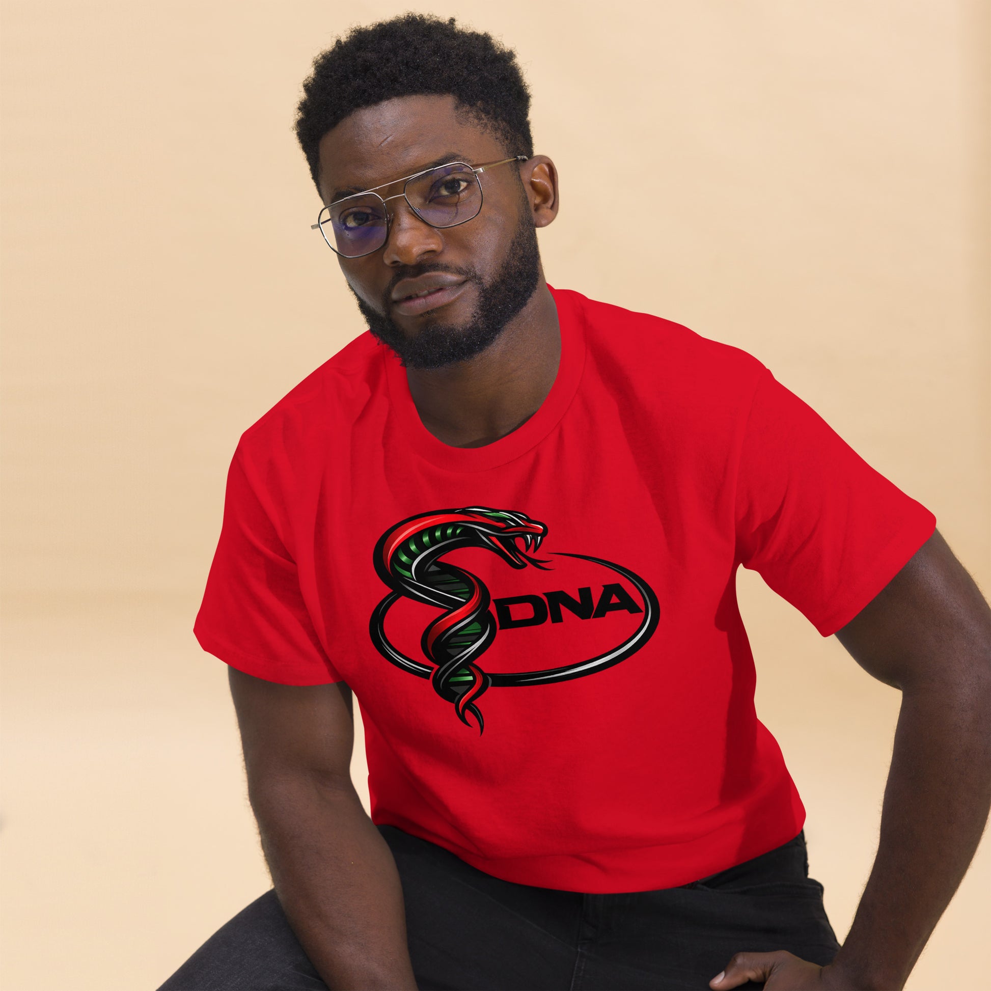 DNA Signature Classic Tee in red by DNA Branding