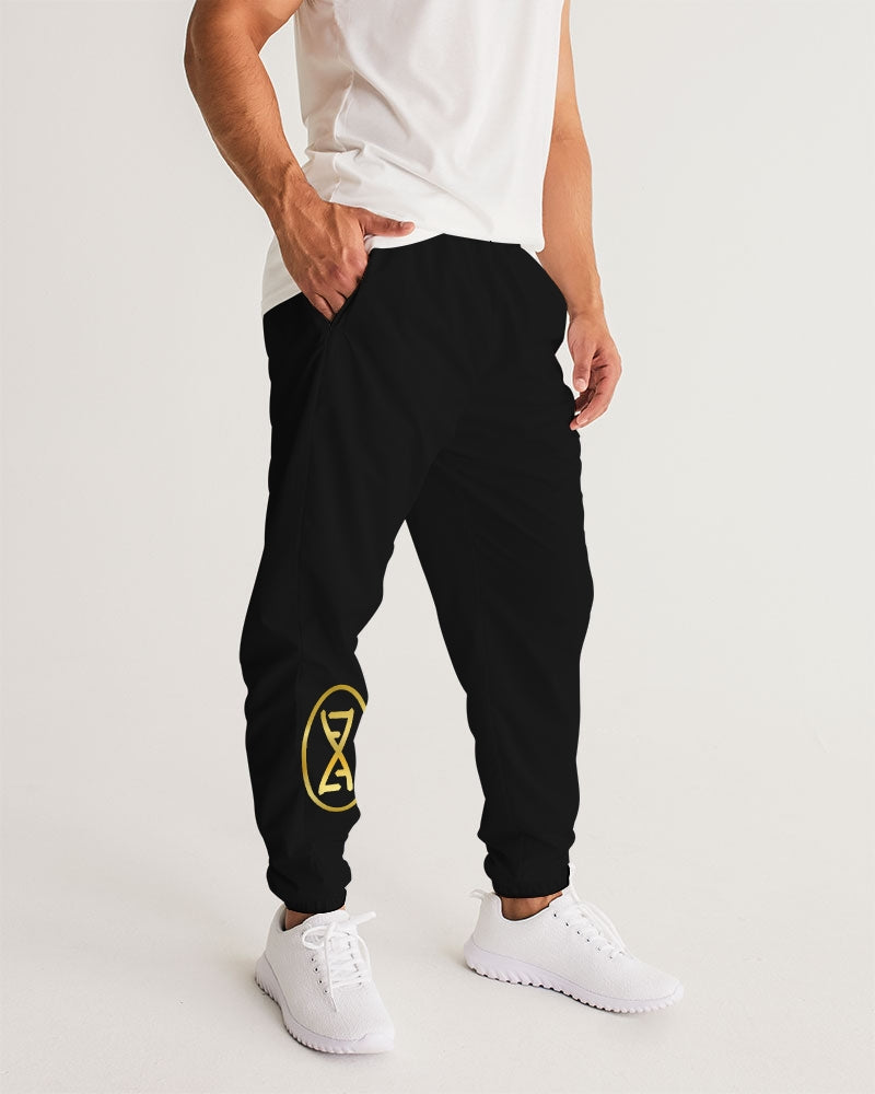 black and gold Men's Track Pants