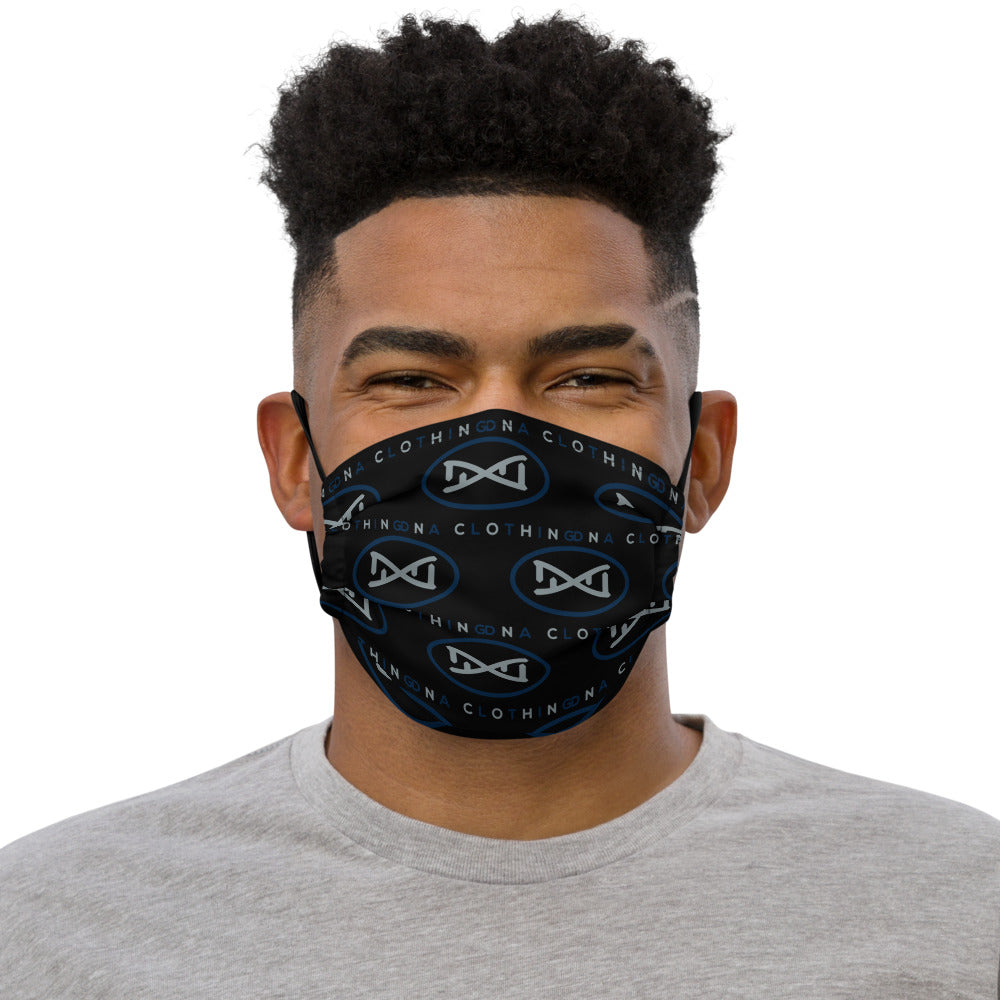 DNA Blue And Grey Premium face mask