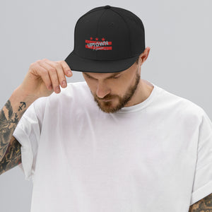 Uptown Reunion Black and Grey Logo Snapback Hat