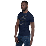 AWA All World Anglers Grey/Black Short-Sleeve Unisex T-Shirt