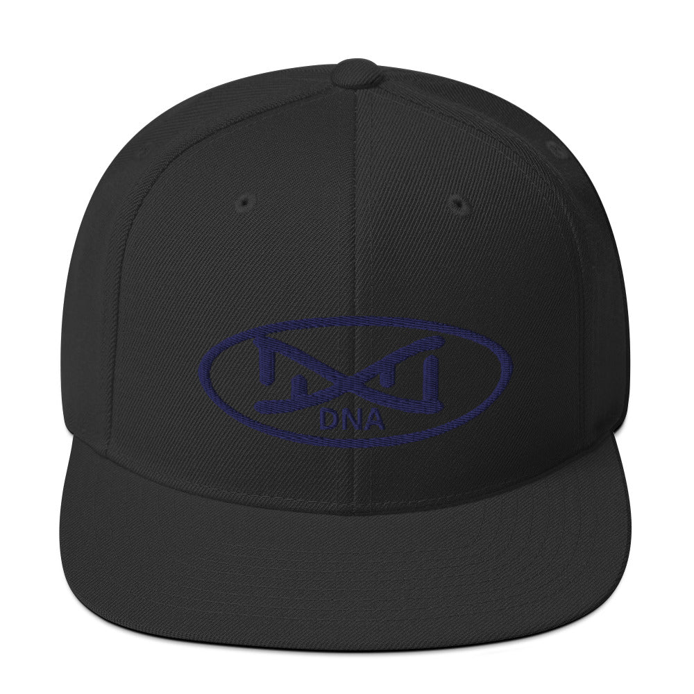 New DNA Brand Navy Blue Snapback Hat