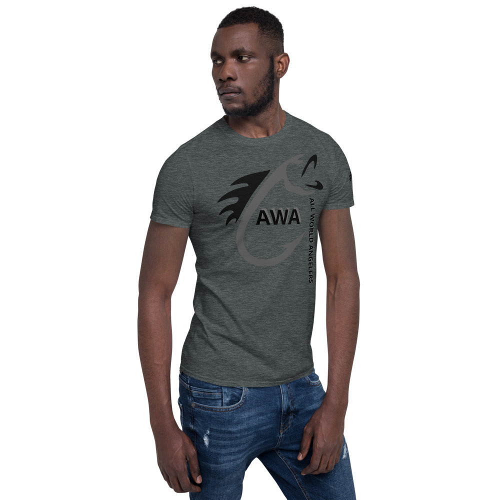 AWA Grey & Black Angler Tee by DNA Branding — product view 15