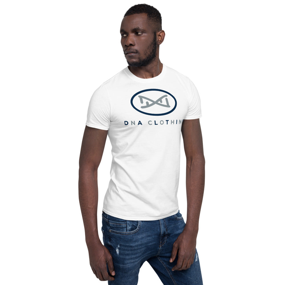 New DNA Brand Blue and Gray Short-Sleeve Unisex T-Shirt