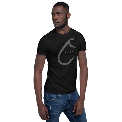 AWA Grey & Black Angler Tee by DNA Branding — product view 7