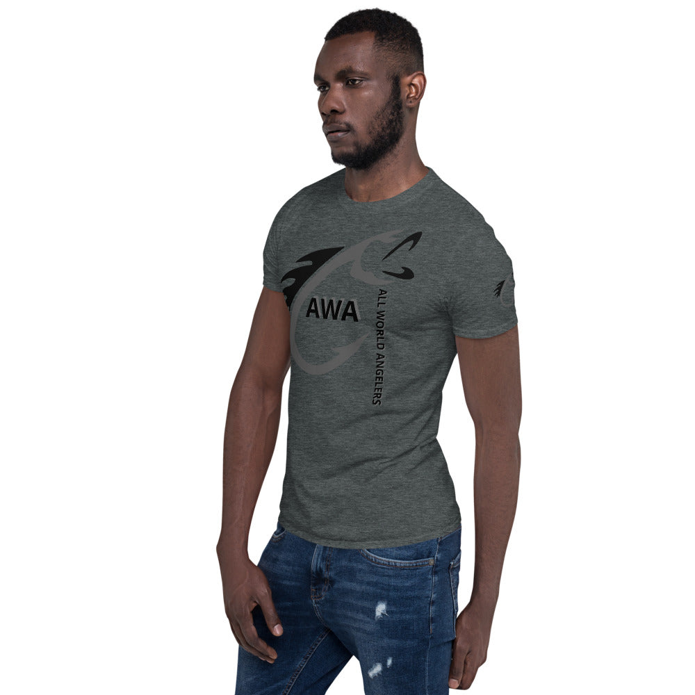 AWA Grey & Black Angler Tee by DNA Branding — product view 16