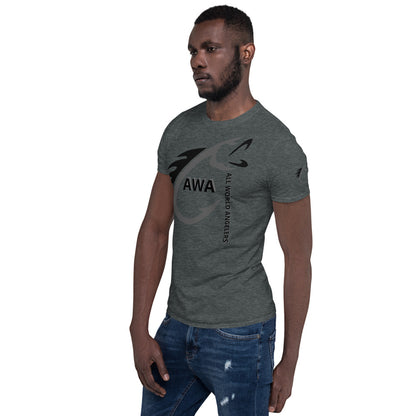 AWA Grey & Black Angler Tee by DNA Branding — product view 16