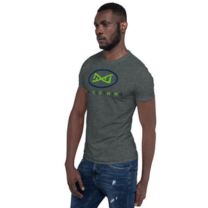 New DNA Brand Lime Green and Blue Short-Sleeve Unisex T-Shirt