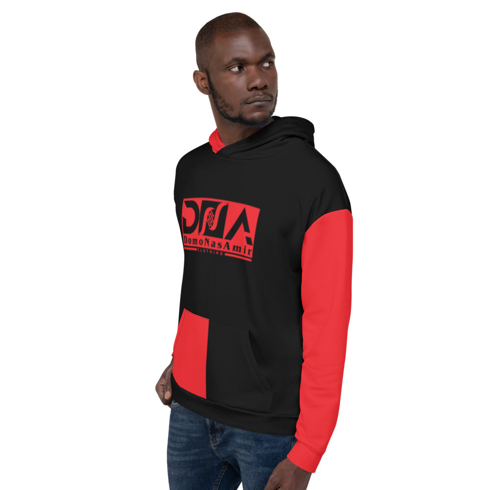 DNA Red & Black Hoodie by DNA Branding — product view 4