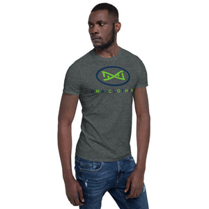 New DNA Brand Lime Green and Blue Short-Sleeve Unisex T-Shirt