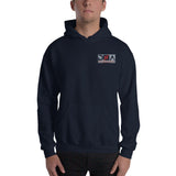 DNA Grey and Red Logo Unisex Hoodie
