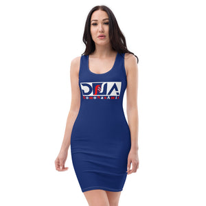 DNA Red and White Logo Dress