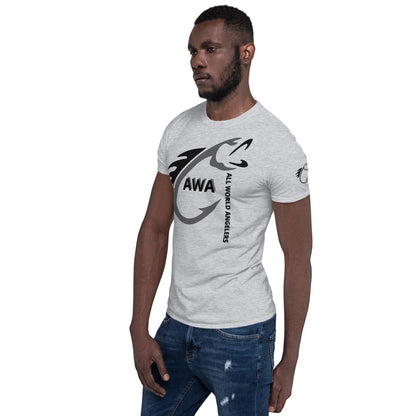 AWA Grey & Black Angler Tee by DNA Branding — product view 19