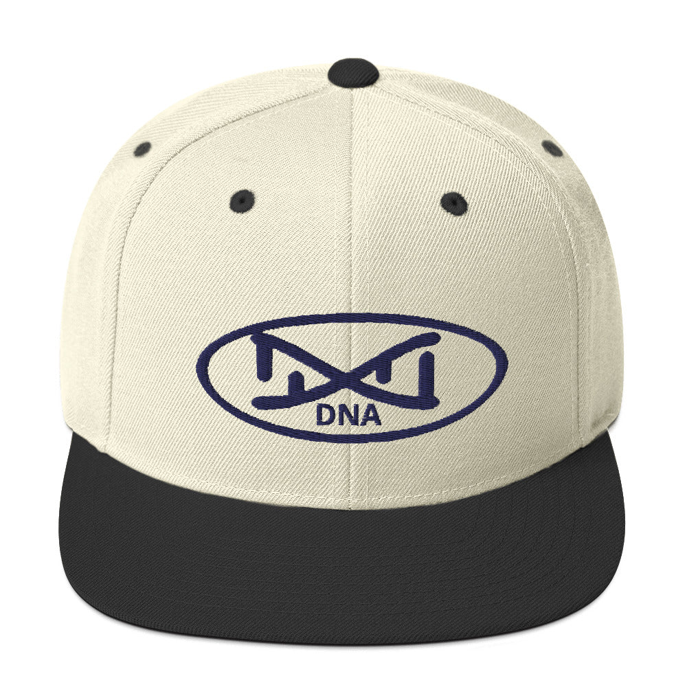 New DNA Brand Navy Blue Snapback Hat