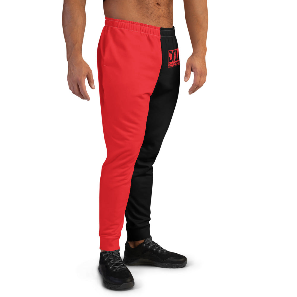 DNA Red & Black Joggers by DNA Branding — product view 2