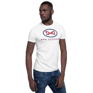 New DNA Brand Blue and Red Short-Sleeve Unisex T-Shirt