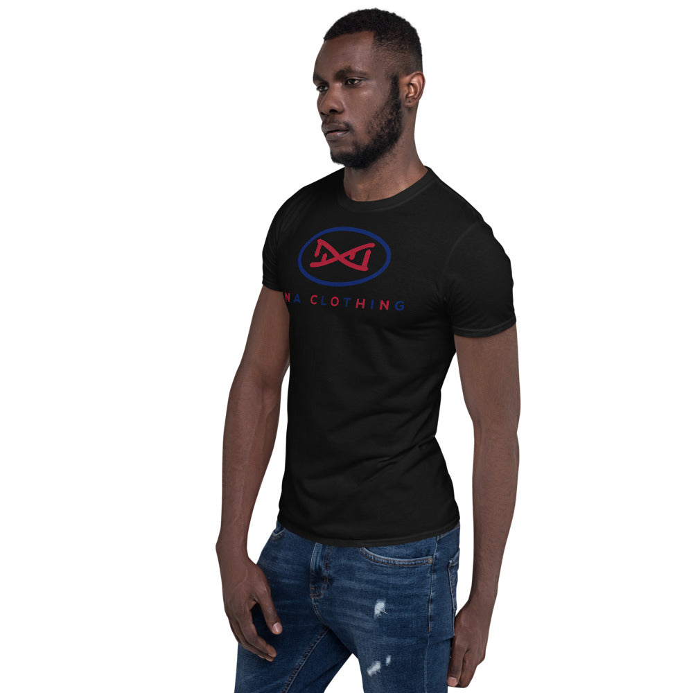 New DNA Brand Blue and Red Short-Sleeve Unisex T-Shirt