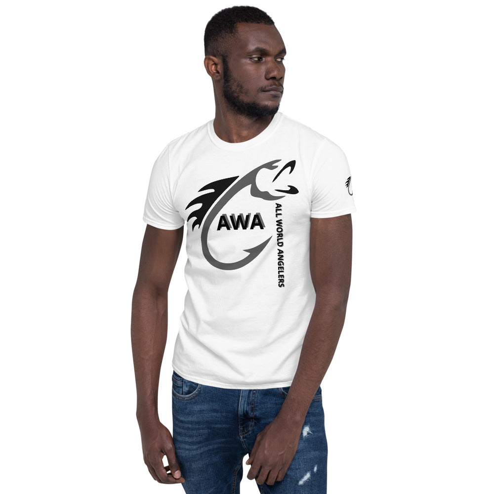 AWA Grey & Black Angler Tee by DNA Branding — product view 2