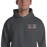 DNA Grey and Red Logo Unisex Hoodie