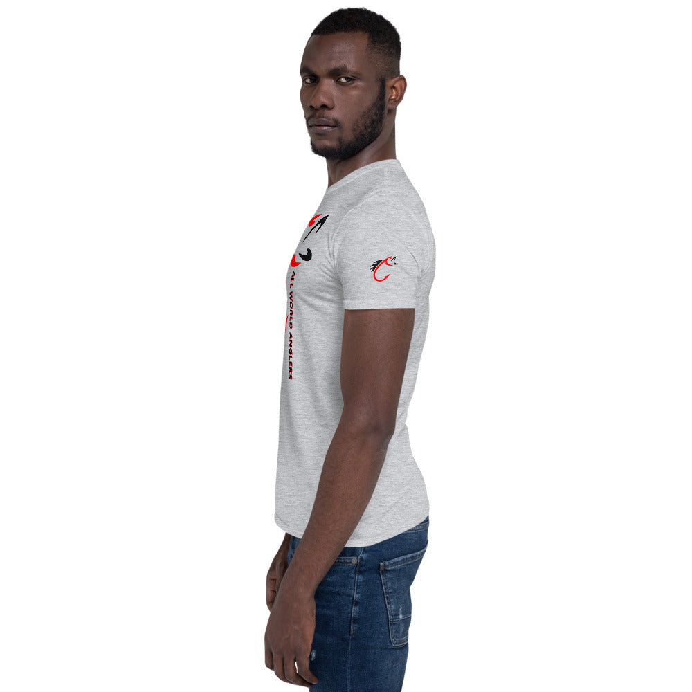 AWA Red & Black Angler Tee by DNA Branding — product view 20