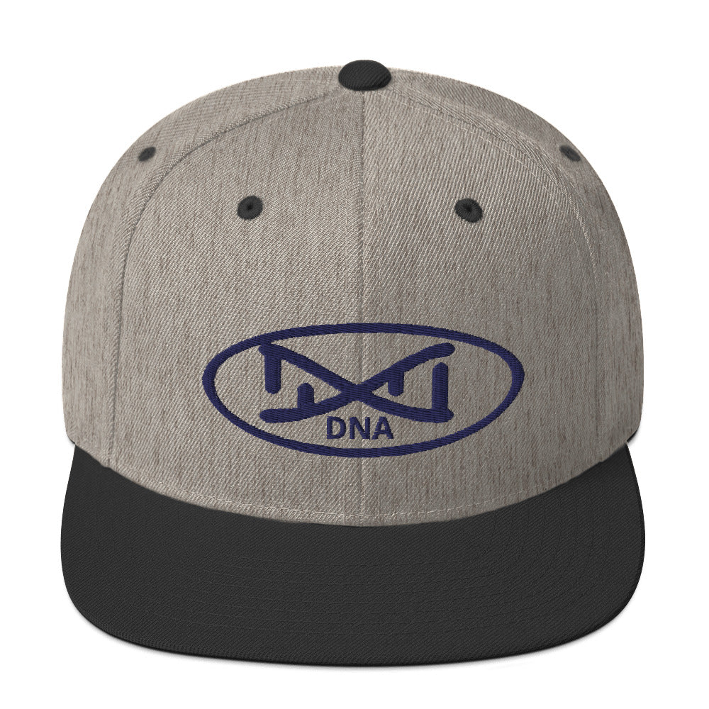 New DNA Brand Navy Blue Snapback Hat