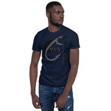 AWA All World Anglers Grey/Black Short-Sleeve Unisex T-Shirt