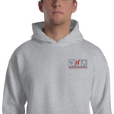 DNA Grey and Red Logo Unisex Hoodie