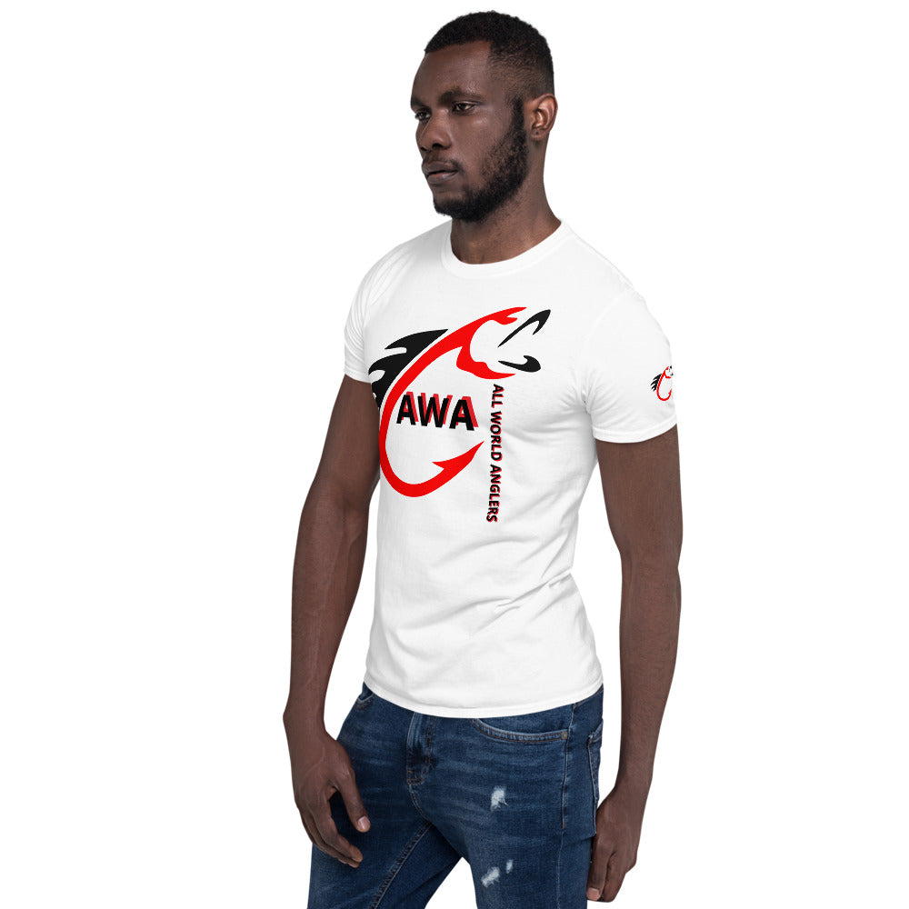 AWA Red & Black Angler Tee by DNA Branding — product view 3
