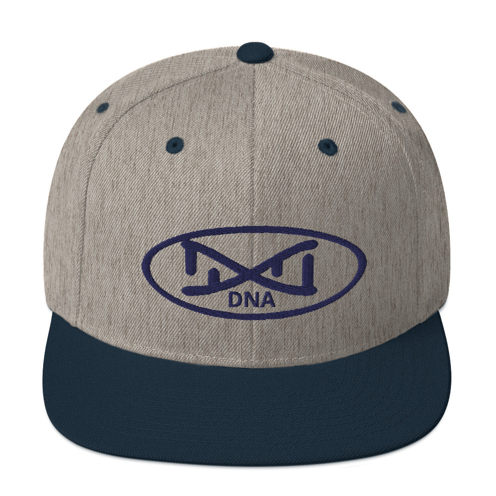 New DNA Brand Navy Blue Snapback Hat