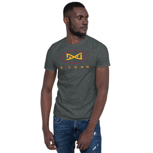 New DNA Brand Burgundy and Gold Short-Sleeve Unisex T-Shirt