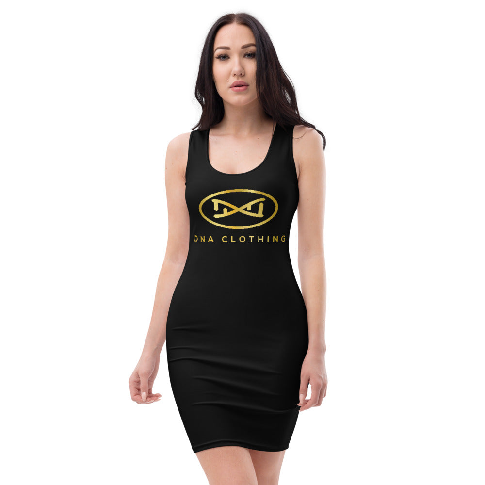 DNA Gold Logo Dress