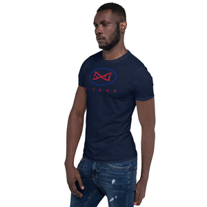 New DNA Brand Blue and Red Short-Sleeve Unisex T-Shirt