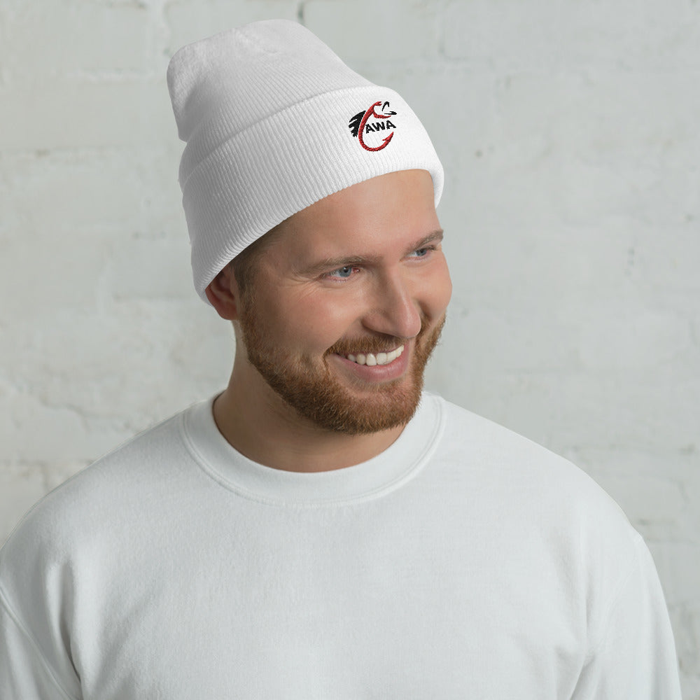 AWA Angler Cuffed Beanie by DNA Branding — product view 4