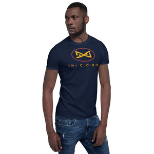 New DNA Brand Burgundy and Gold Short-Sleeve Unisex T-Shirt