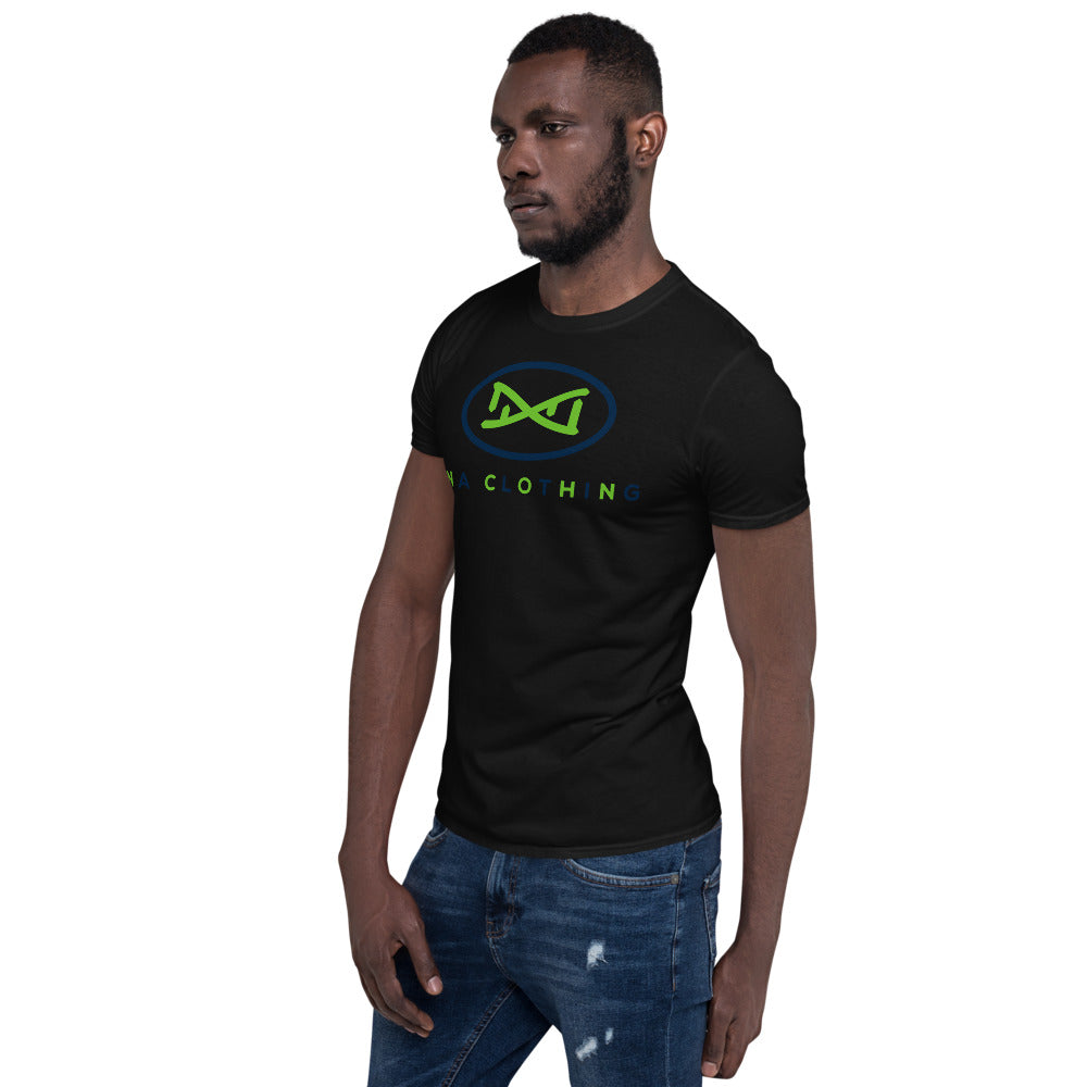 New DNA Brand Lime Green and Blue Short-Sleeve Unisex T-Shirt