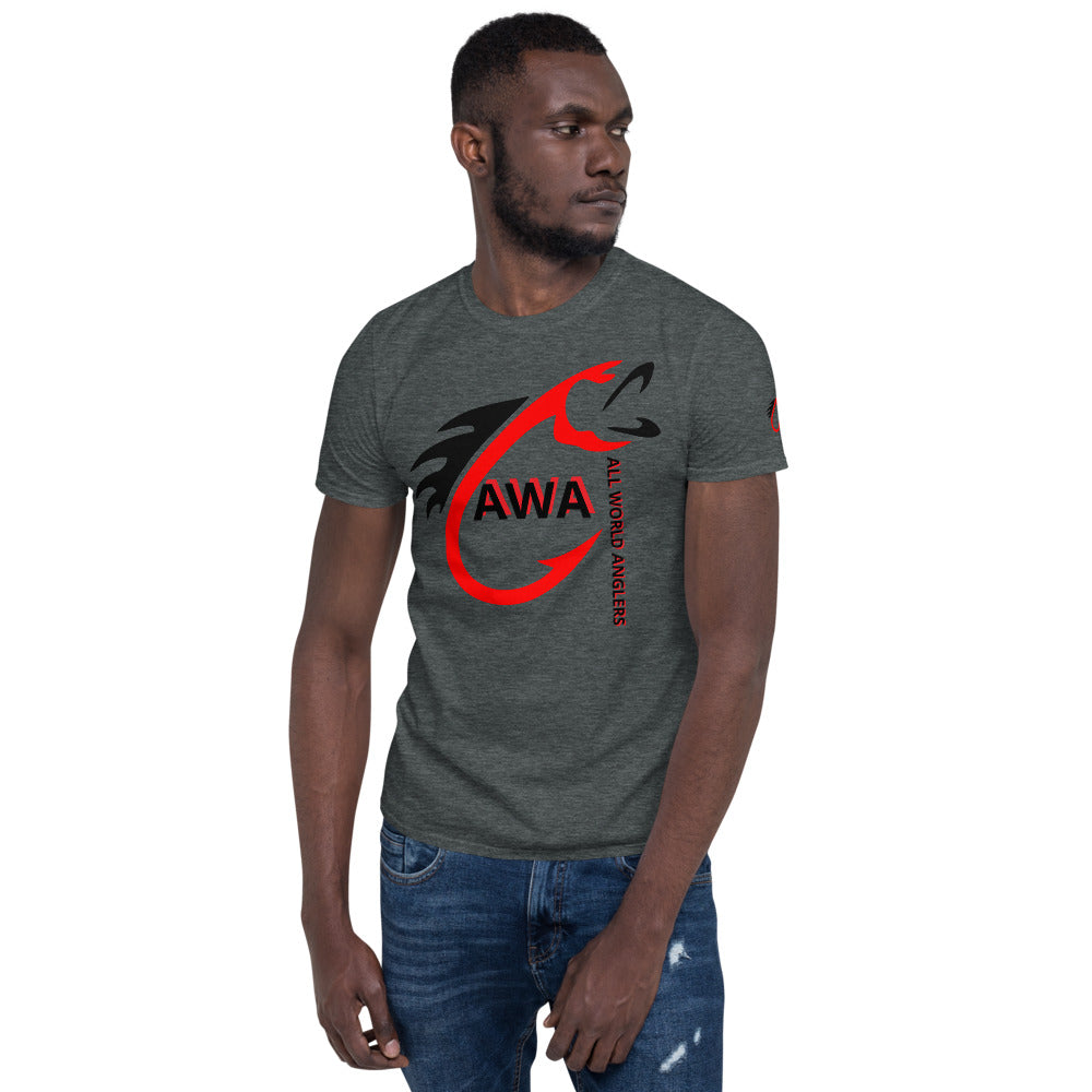 AWA Red & Black Angler Tee by DNA Branding — product view 13