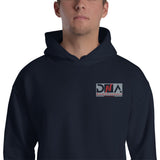 DNA Grey and Red Logo Unisex Hoodie