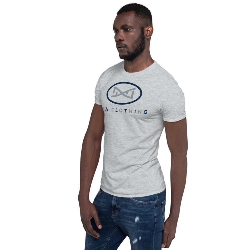 New DNA Brand Blue and Gray Short-Sleeve Unisex T-Shirt