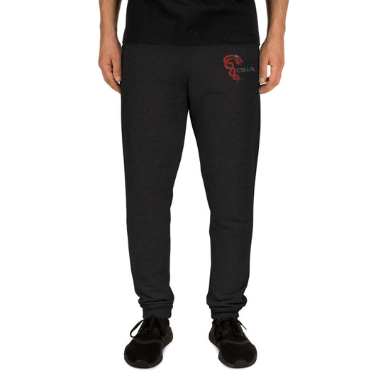 DNA Dragon Joggers in black by DNA Branding
