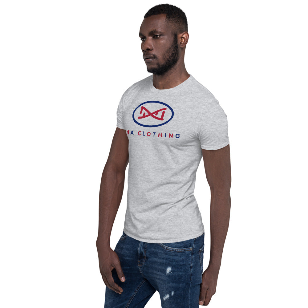 New DNA Brand Blue and Red Short-Sleeve Unisex T-Shirt