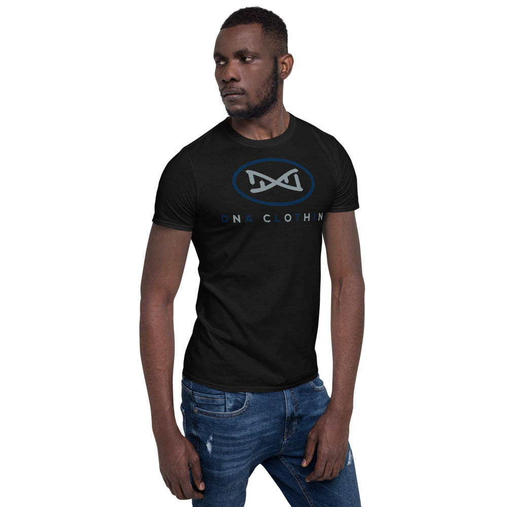 New DNA Brand Blue and Gray Short-Sleeve Unisex T-Shirt