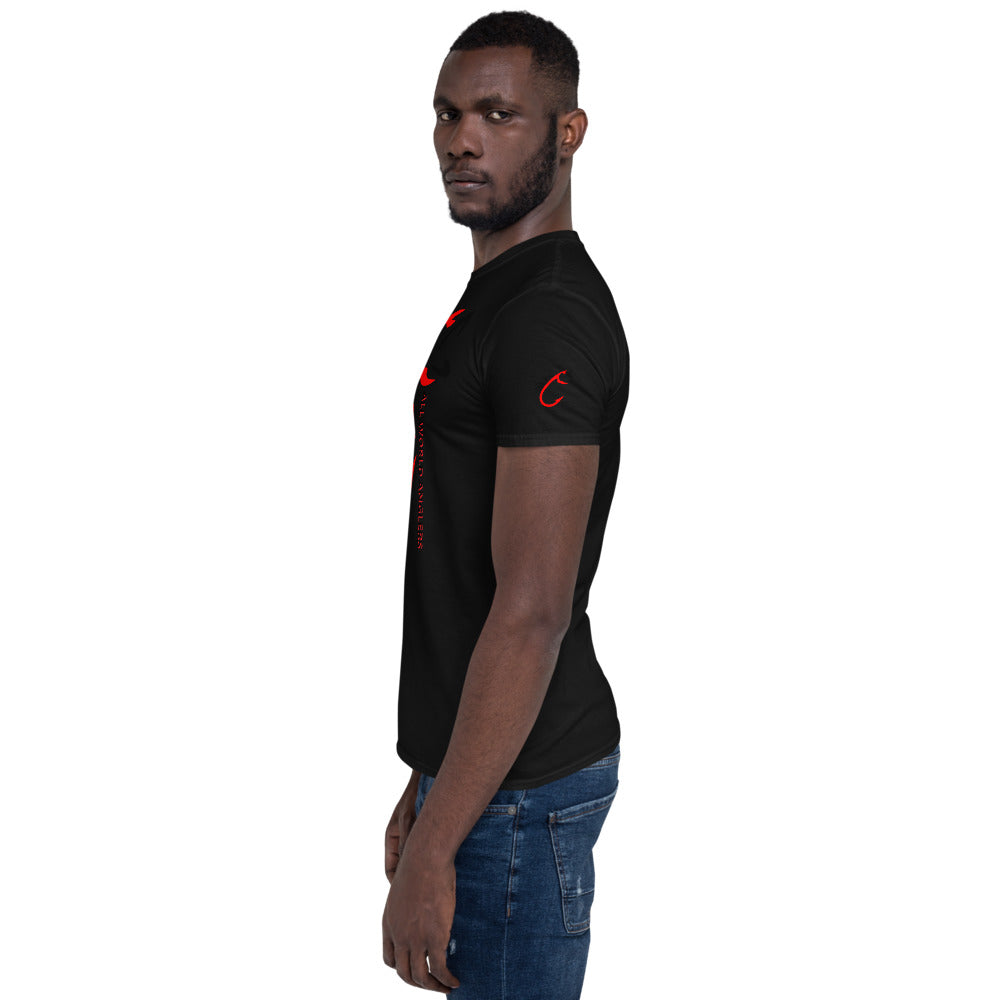 AWA Red & Black Angler Tee by DNA Branding — product view 8