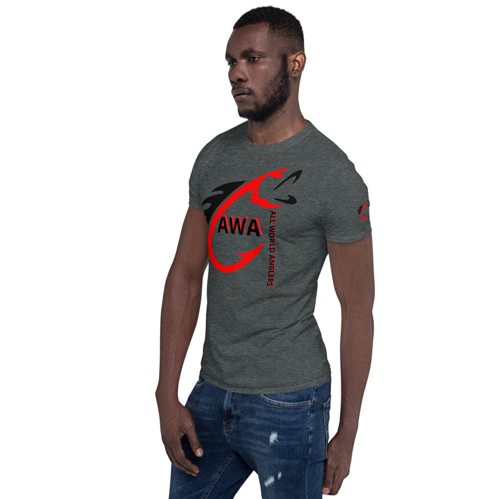 AWA Red & Black Angler Tee by DNA Branding — product view 15