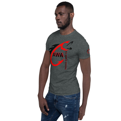 AWA Red & Black Angler Tee by DNA Branding — product view 15