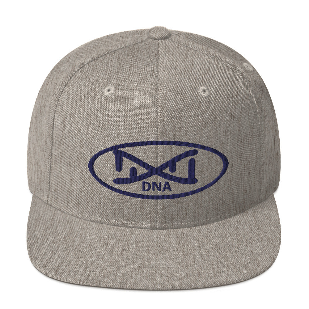 New DNA Brand Navy Blue Snapback Hat