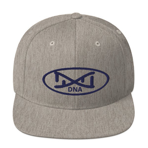 New DNA Brand Navy Blue Snapback Hat