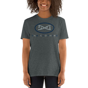 New DNA Brand Blue and Gray Short-Sleeve Unisex T-Shirt