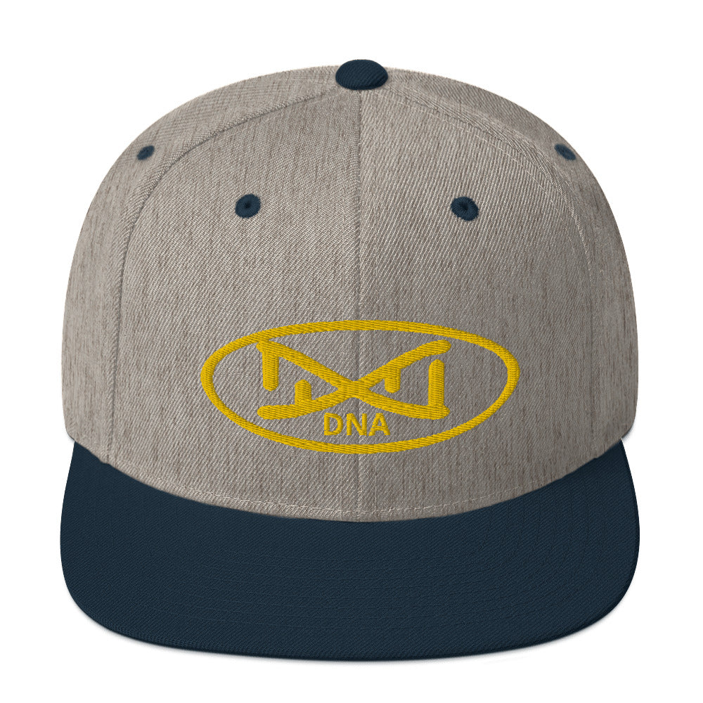New DNA Brand Gold  Snapback Hat