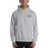 DNA Grey and Red Logo Unisex Hoodie