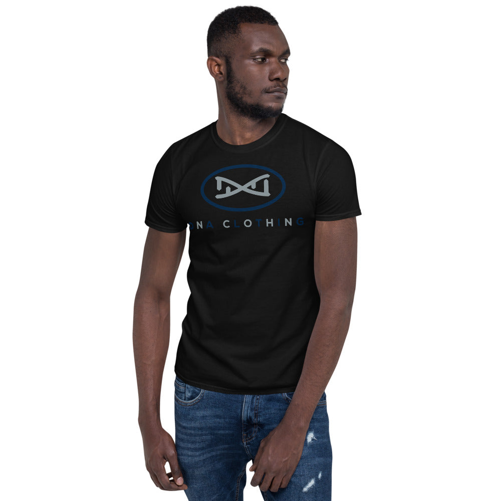 New DNA Brand Blue and Gray Short-Sleeve Unisex T-Shirt